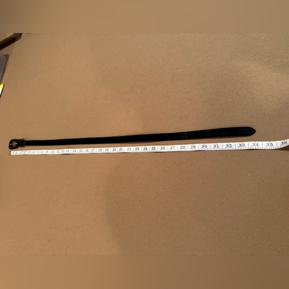 Neiman Marcus Black Suede 1” belt - Size Small - Picture 6 of 8